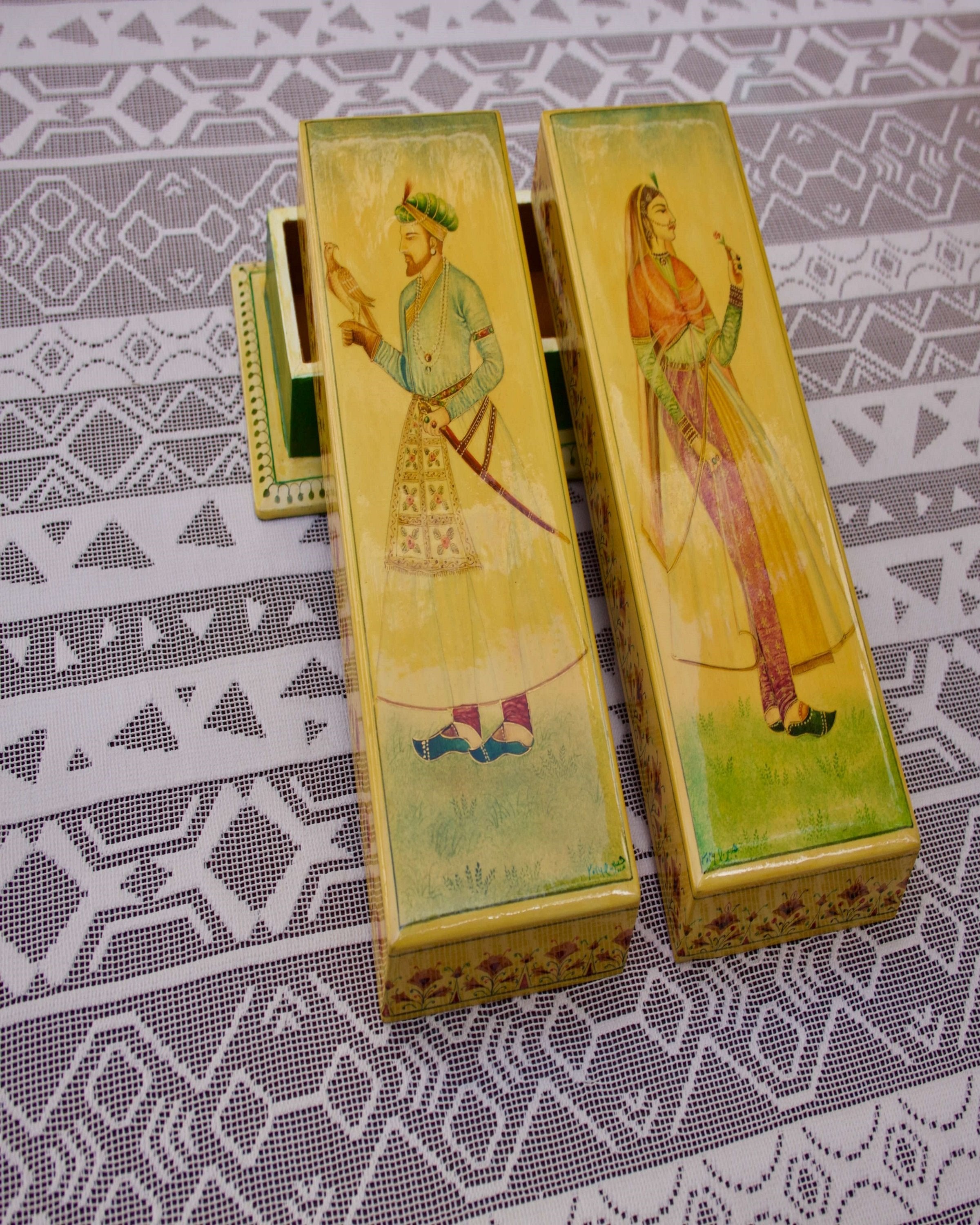 Wooden Kashmiri Paper Mache Box