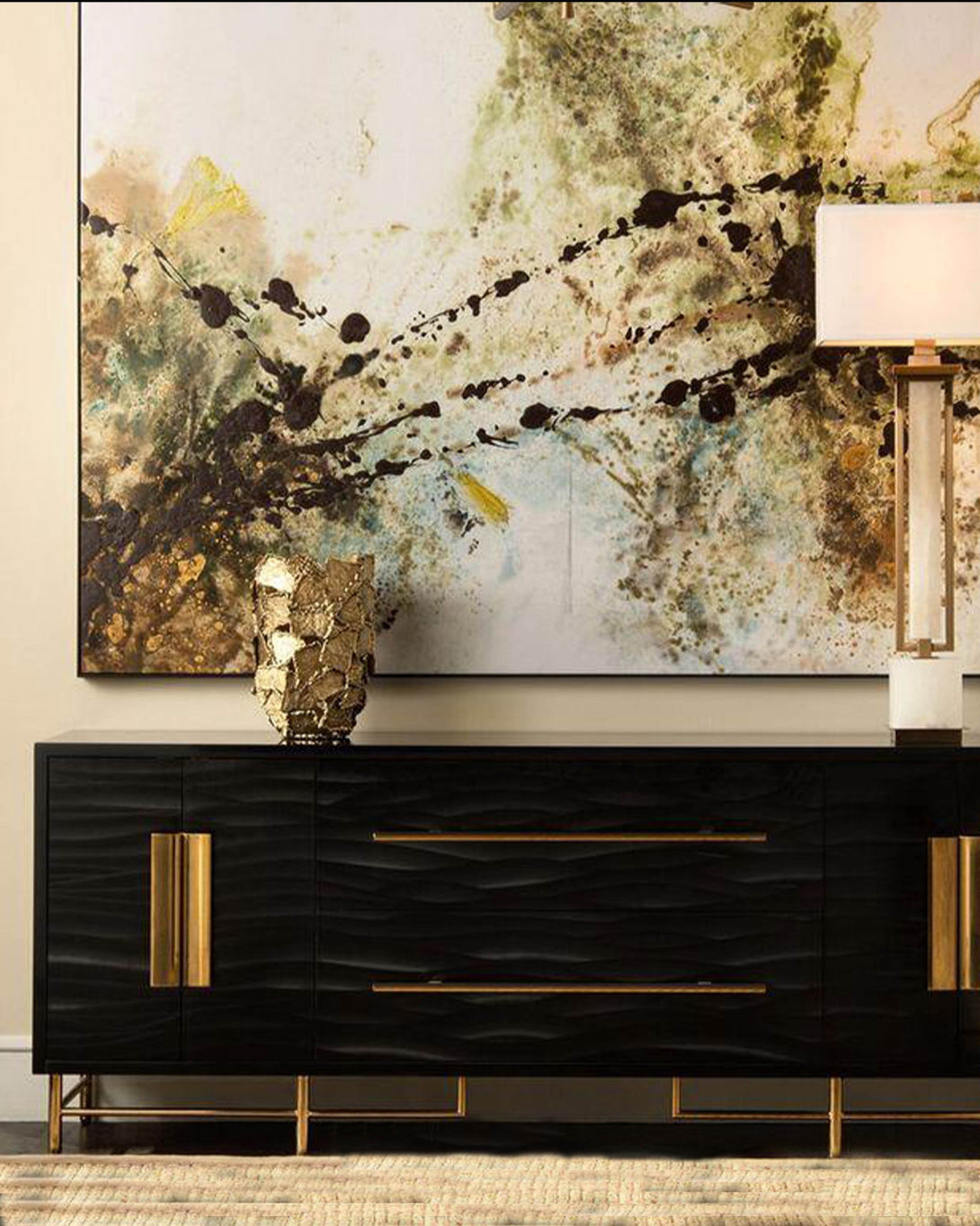 Eden Black Side Board