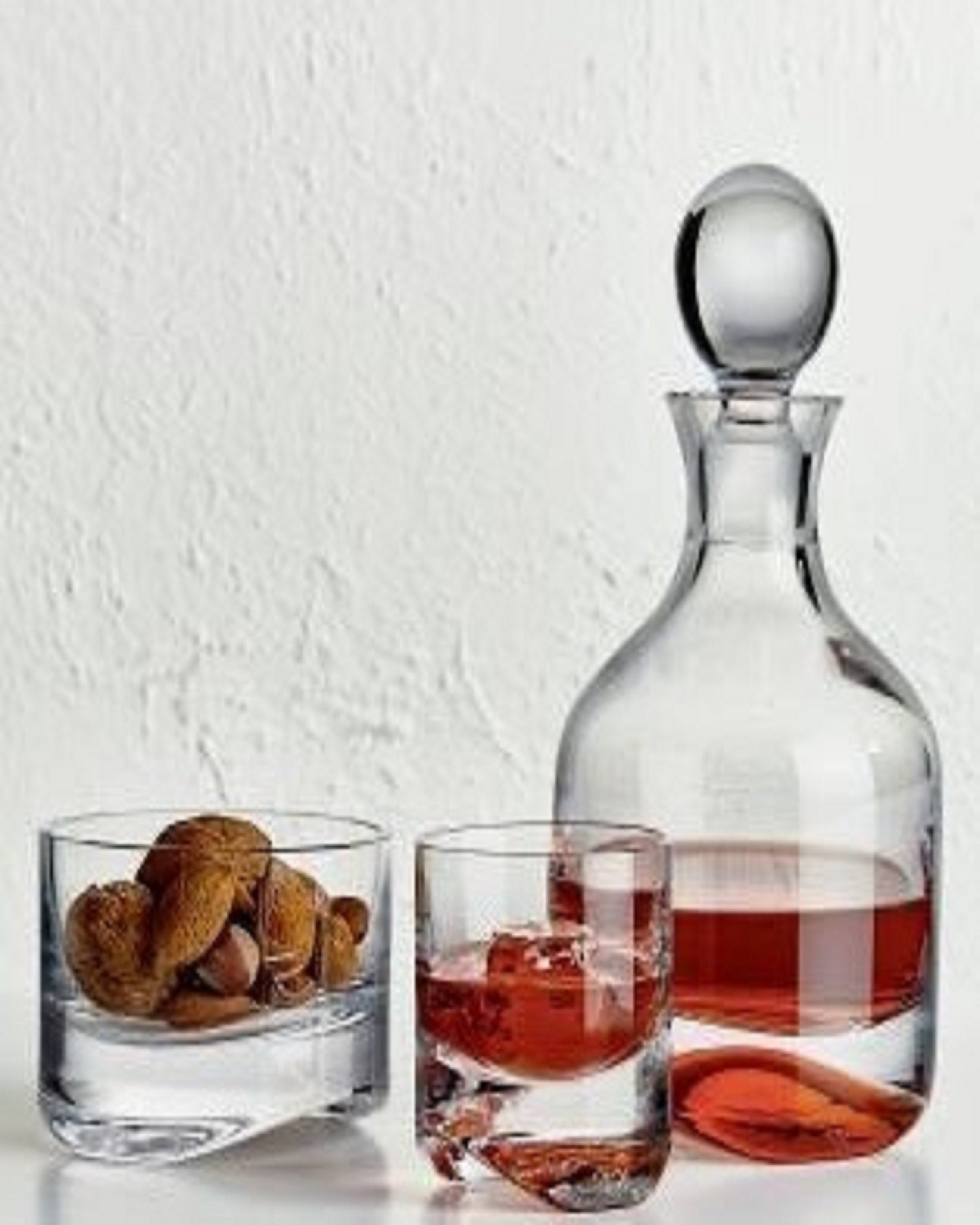 Luxury whiskey decanter with glass