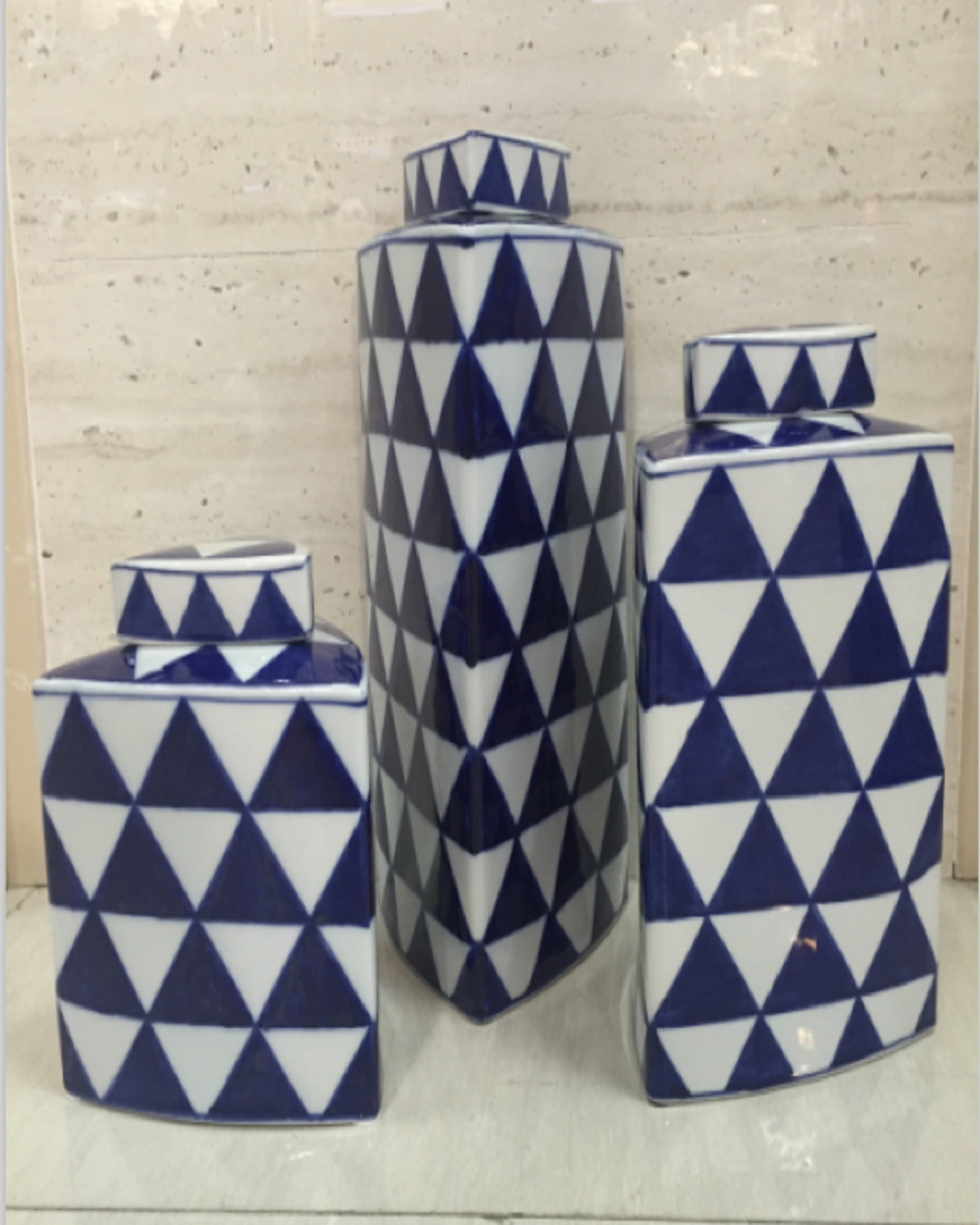 Luxury Triangle Design Vases