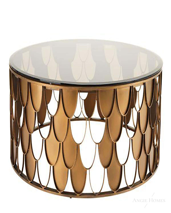 Luxury Gold Metal Coffee Table