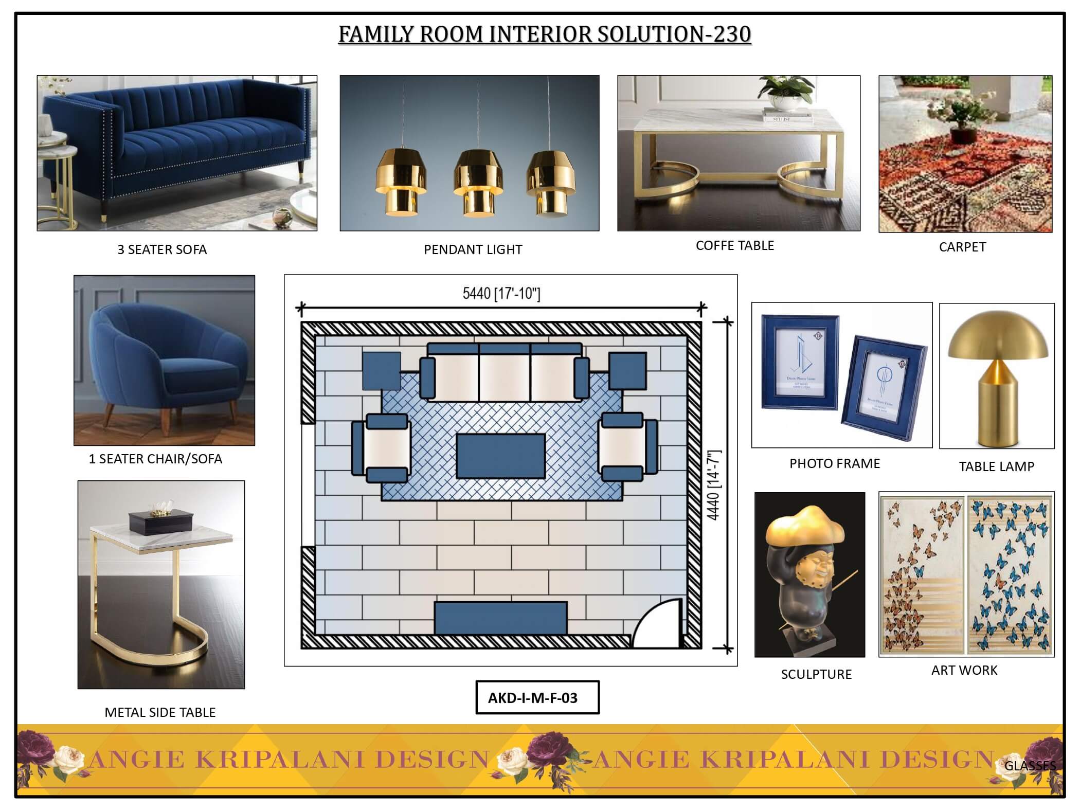 Luxury Family Room Interior Design