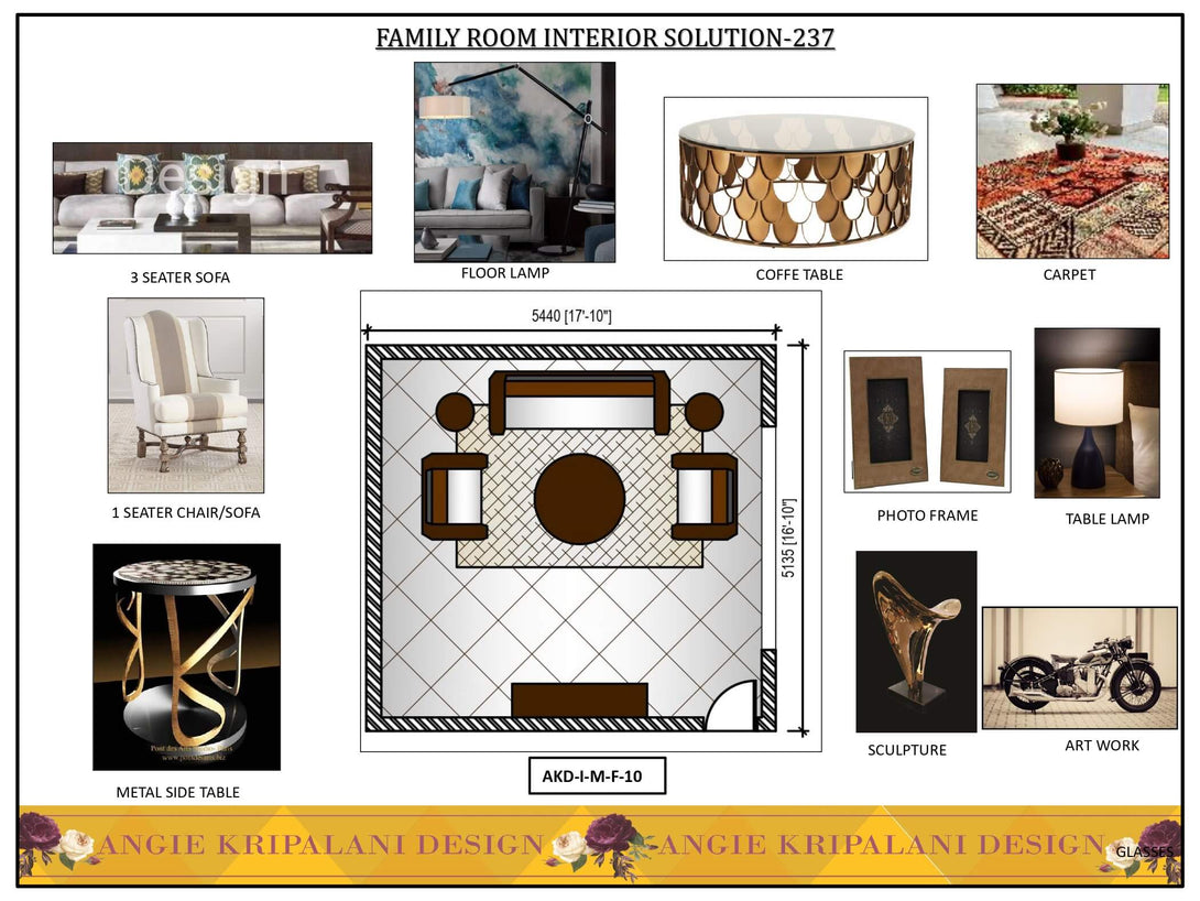 Luxury Family Room Interior Design