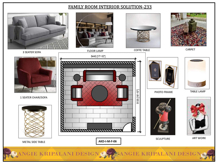 Family Room Interior Solution By Angie Kripalani Design – ANGIE HOMES