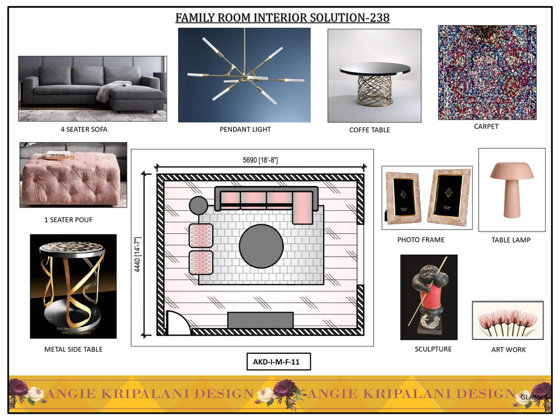 Luxury Family Room Interior Design