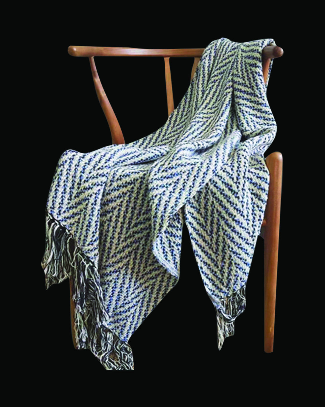 Garland Blue Throw & Blanket