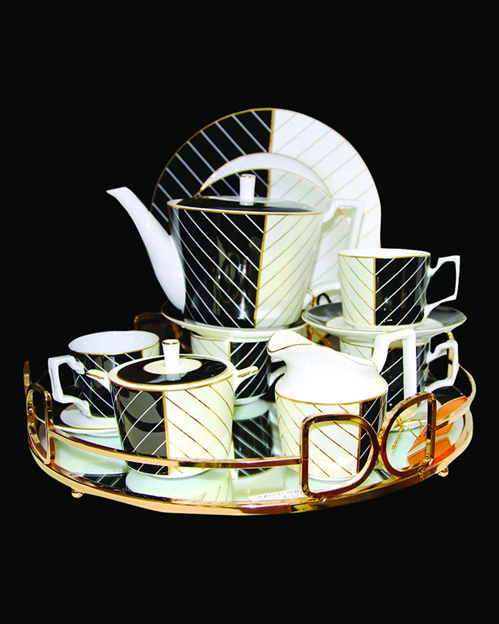 Black White Tea Cups Online 