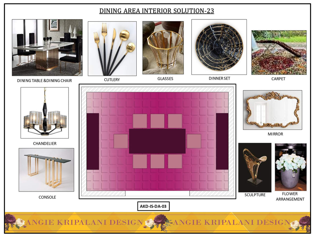 Luxury Dining Room Interior Design Solution