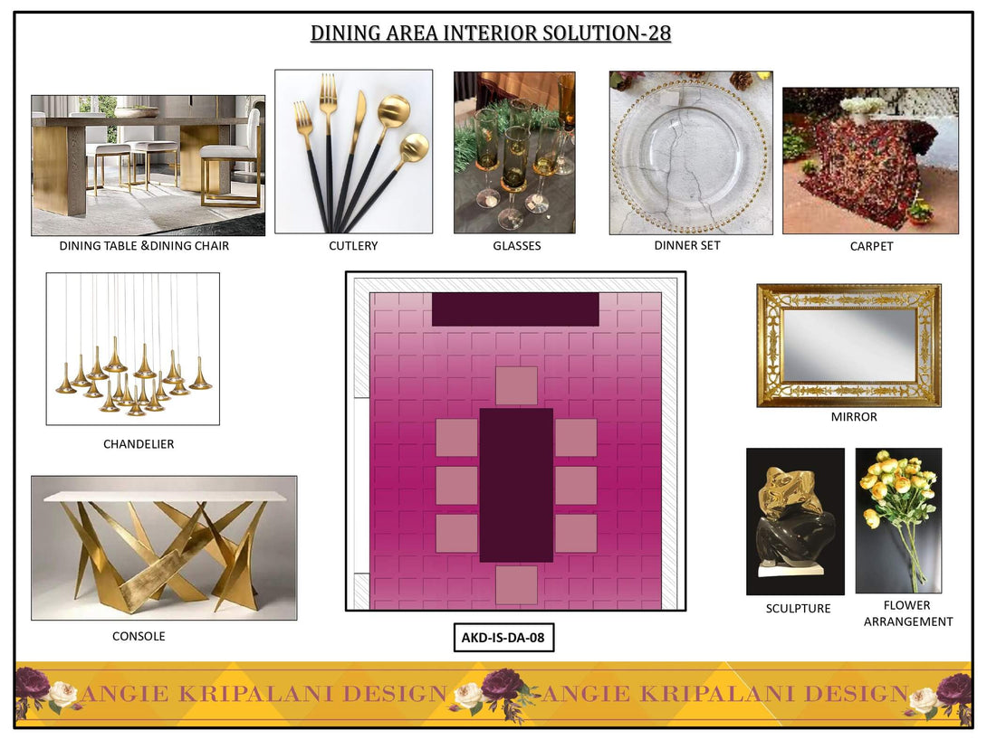 Luxury Dining Room Interior Design Solution