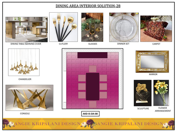 Luxury Dining Room Interior Design Solution