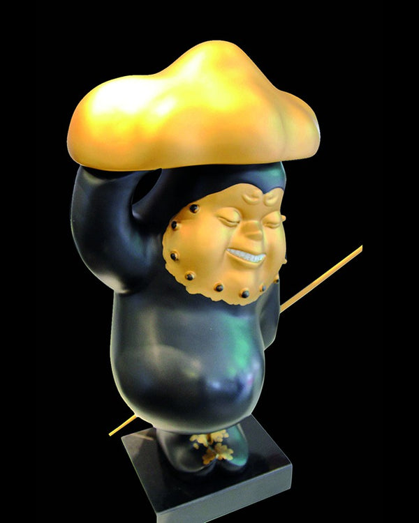 Black Golden Sculpture