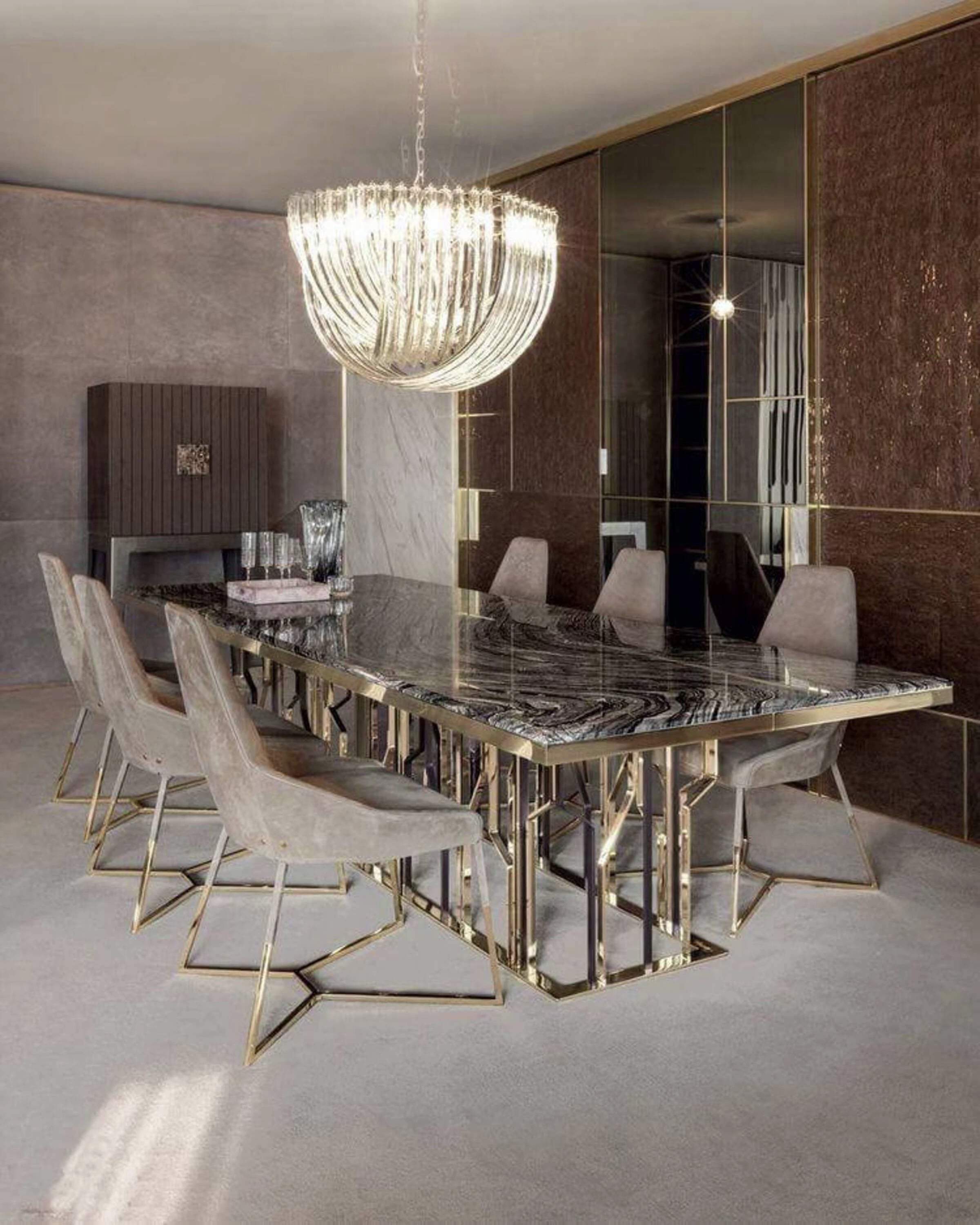 Luxury Metal Dining Table