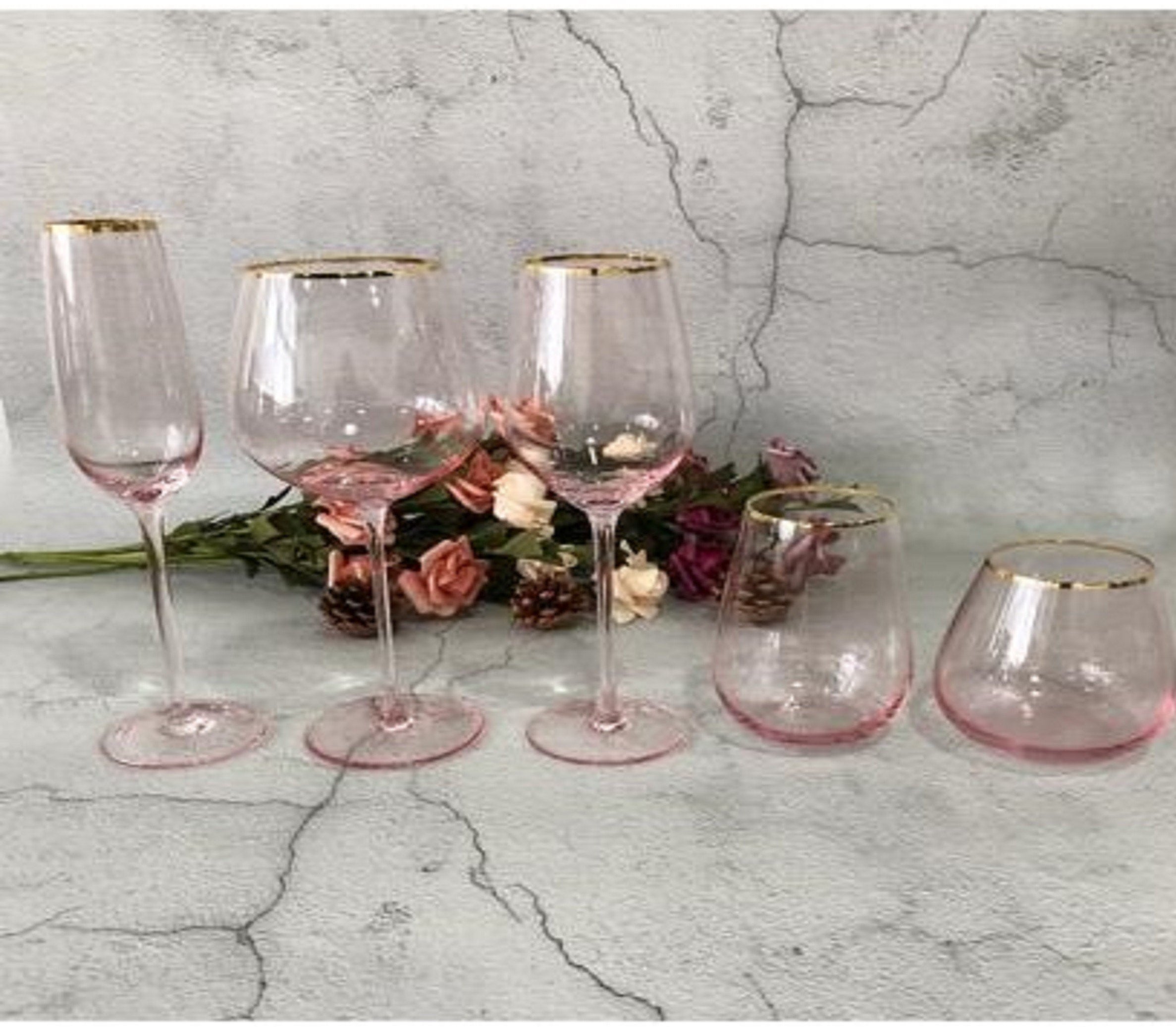 Luxury Champagne & Wine Glass Set
