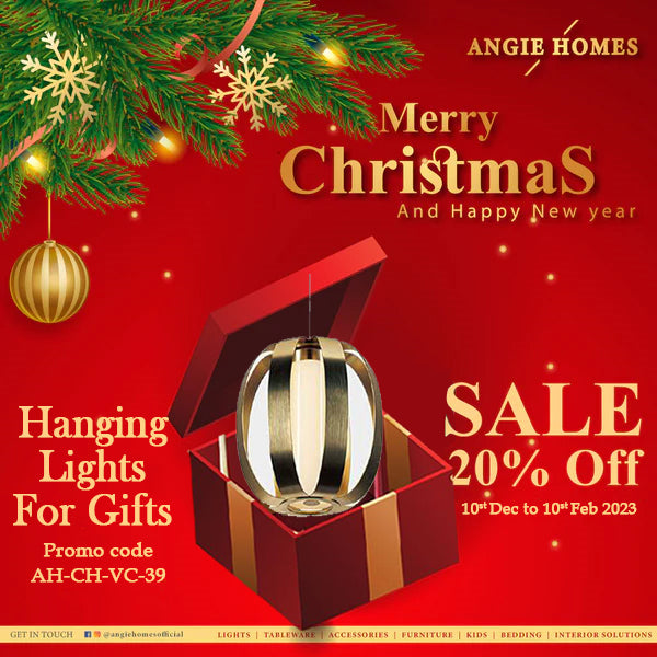 HANGING LIGHTS FOR CHRISTMAS GIFT | X-MAS GIFT VOUCHER FOR DESIGNER GIFTING | FANCY GIFTS ANGIE HOMES