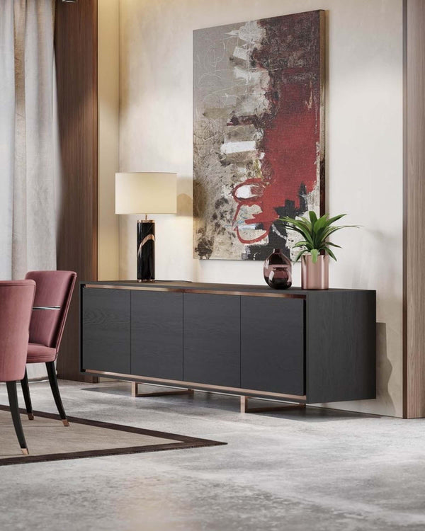 Ichiru Black wooden Side Board