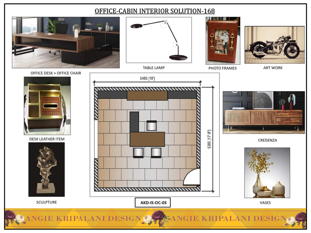 Luxury Office Cabin Interior Solution