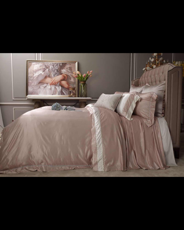 Luxury purple bed set with pillow