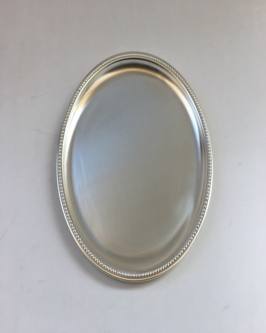 Luxury Silver Finish Plain Thali