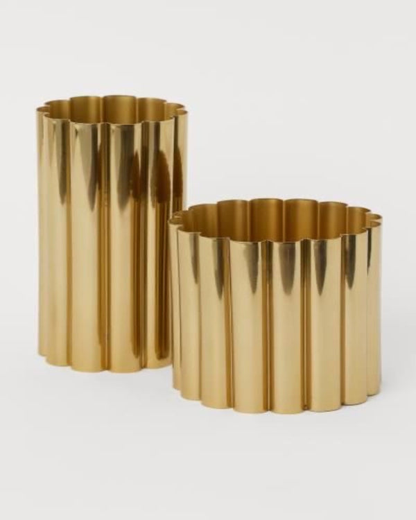 Luxury gold finish planter