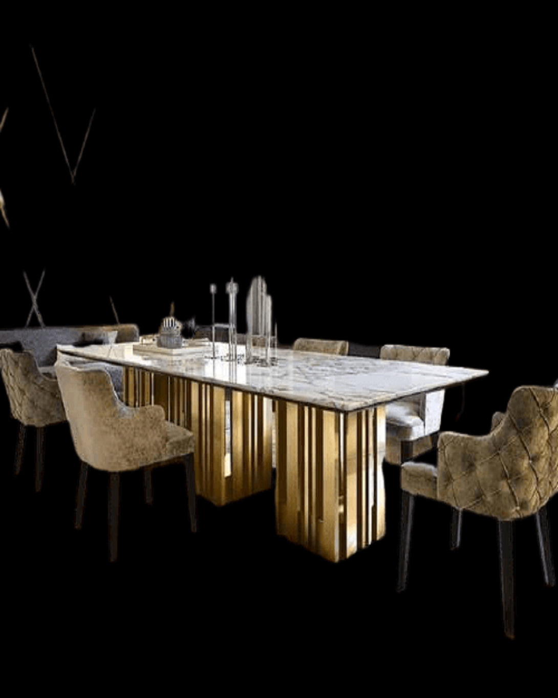 Luxury Metal Dining Table