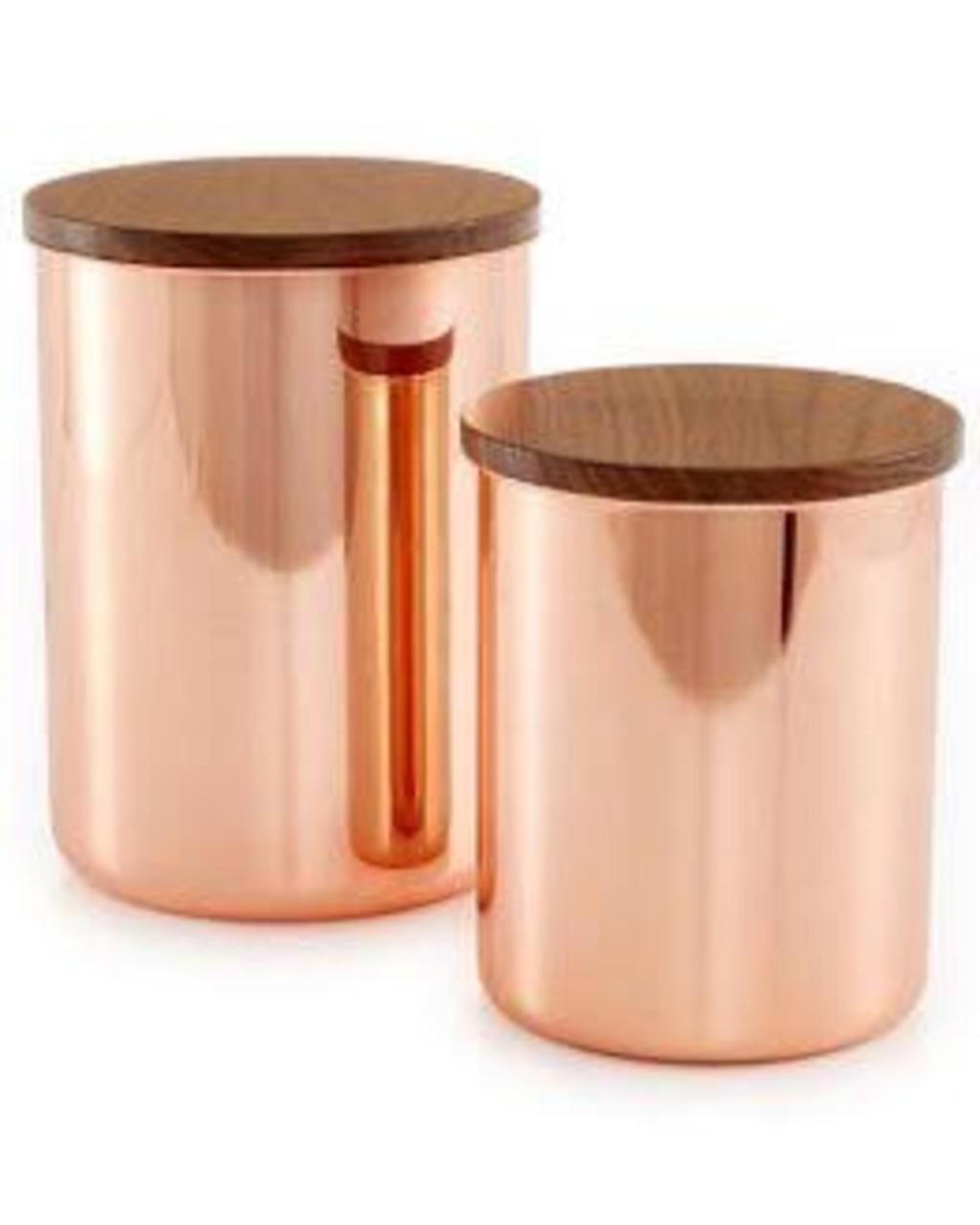 Round Copper Kitchen Storage Server Ware