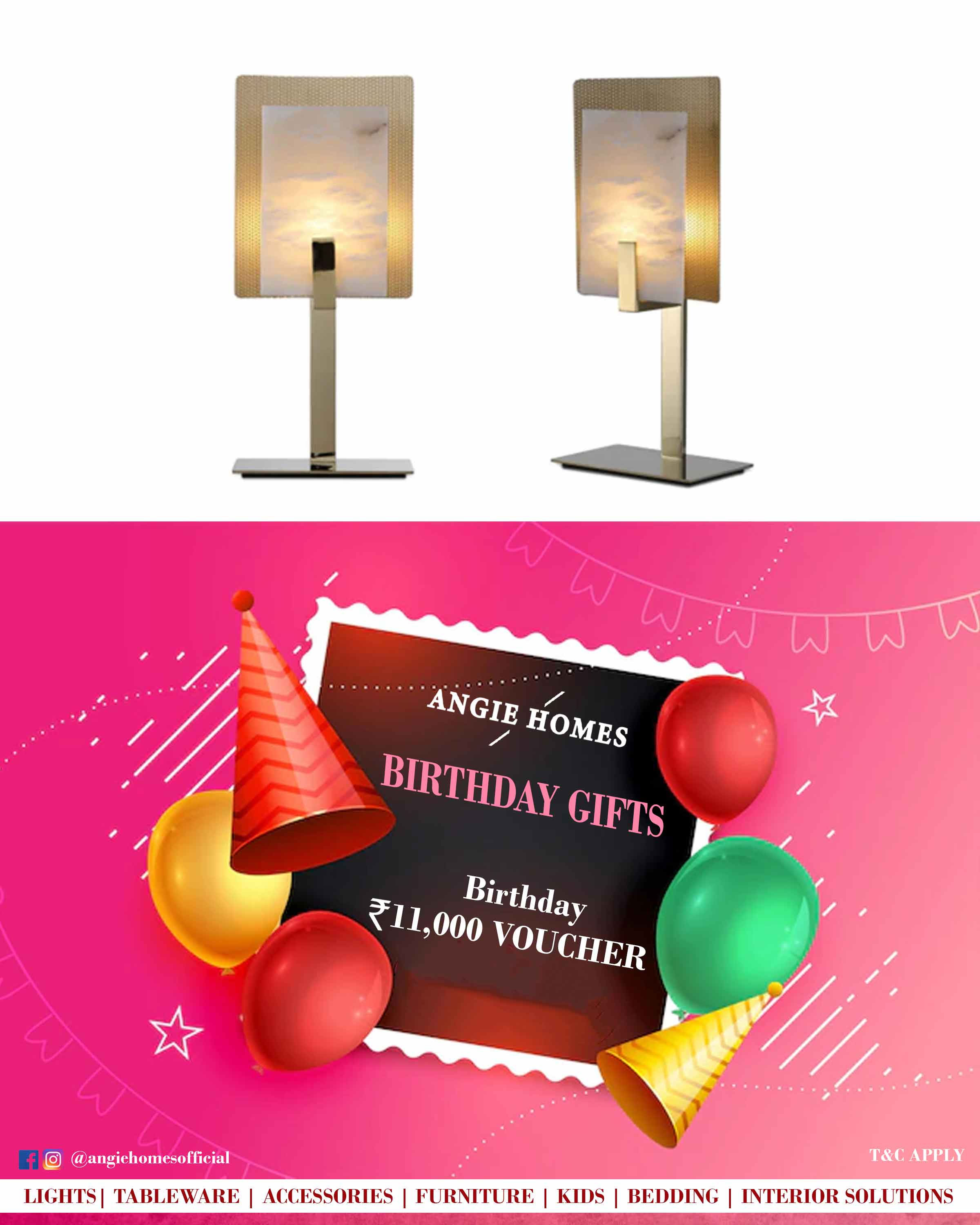 Happy Birthday Gift Voucher for Kids Table Lamp ANGIE HOMES