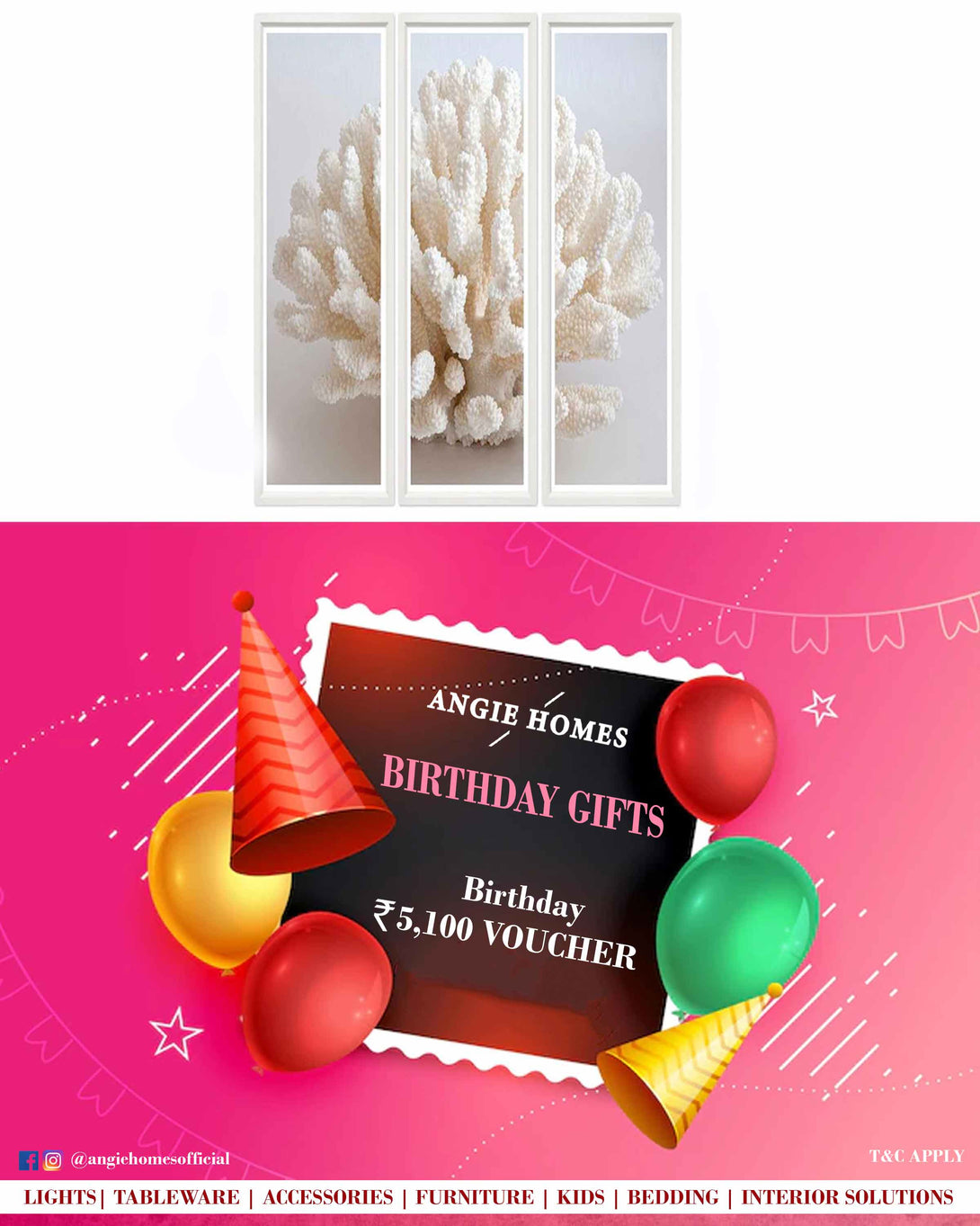 Happy Birthday Gift Voucher for Kids Wall Art ANGIE HOMES