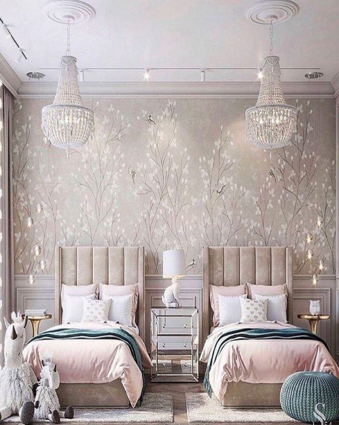 Luxury Kids Single Bed With Head Board