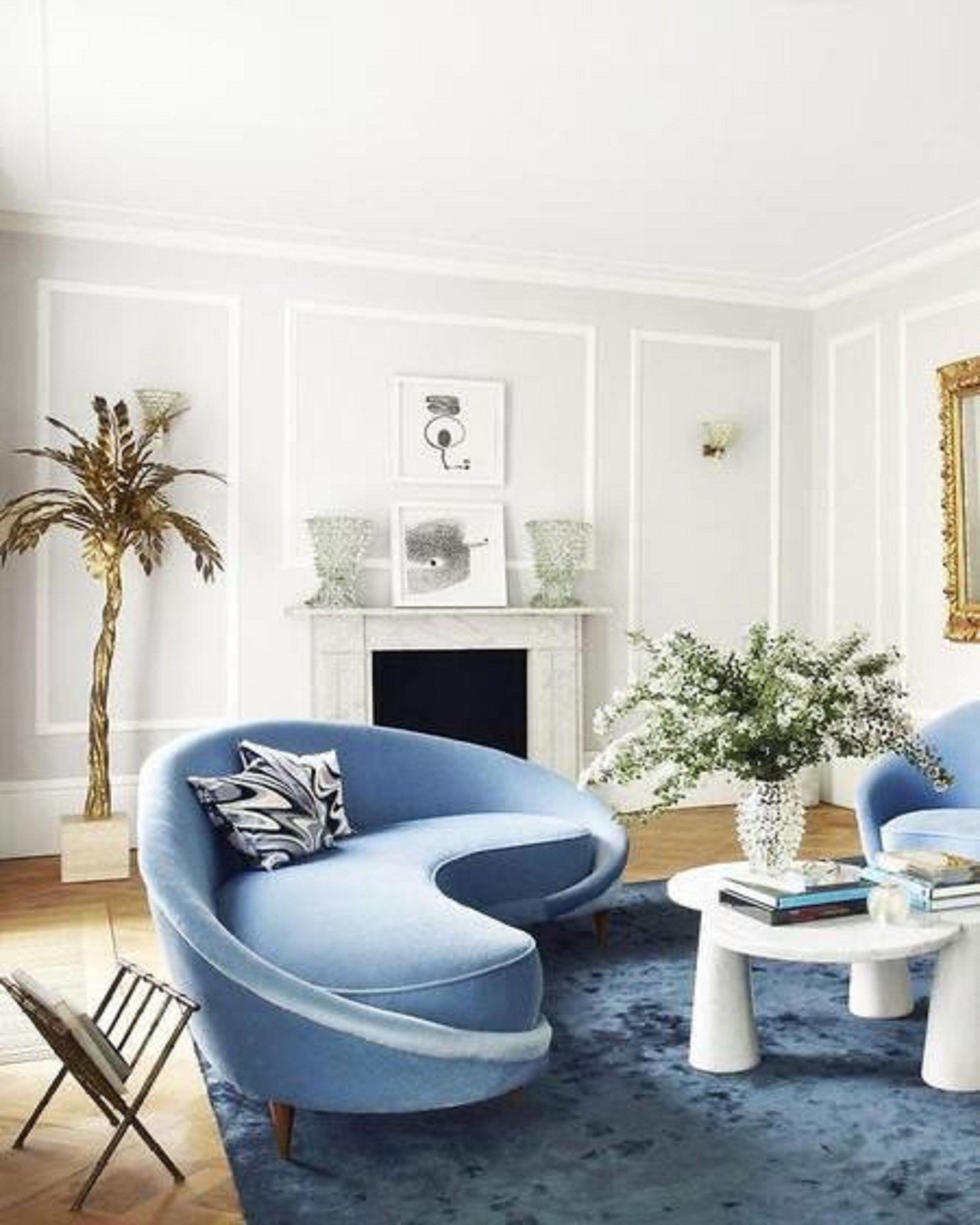 Kole Blue Sofa 