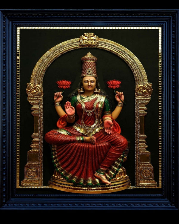 Luxury lakshmi gold leaf tanjore painting