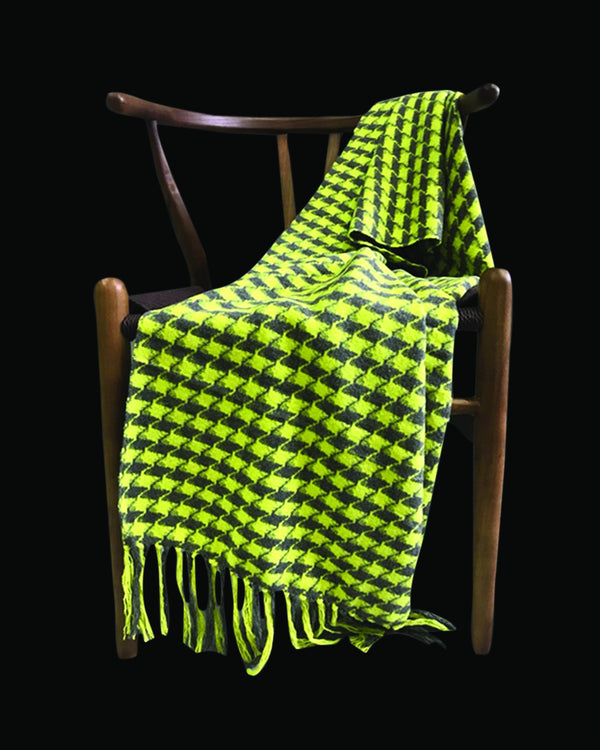 Luxury green throws & blankets