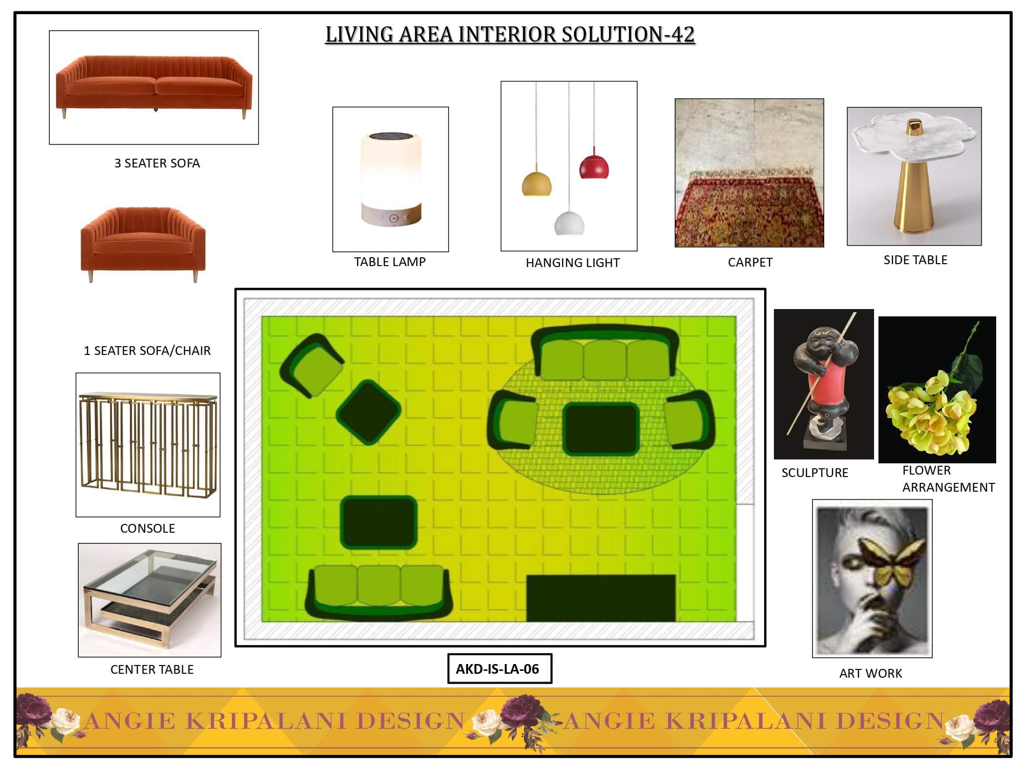 Glamours Decor & Stylish Modern Interior Design For Hall Room – ANGIE HOMES