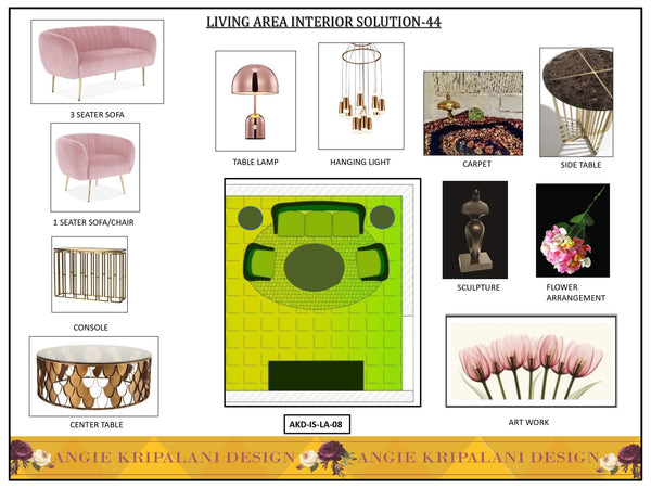 Luxury Living Room Interior Solution