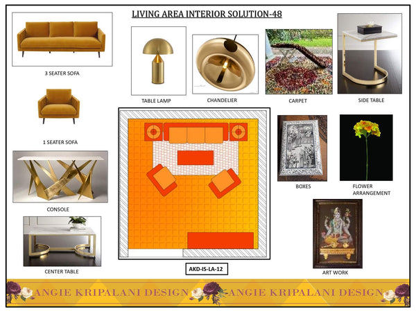 Luxury Living Room Interior Solution