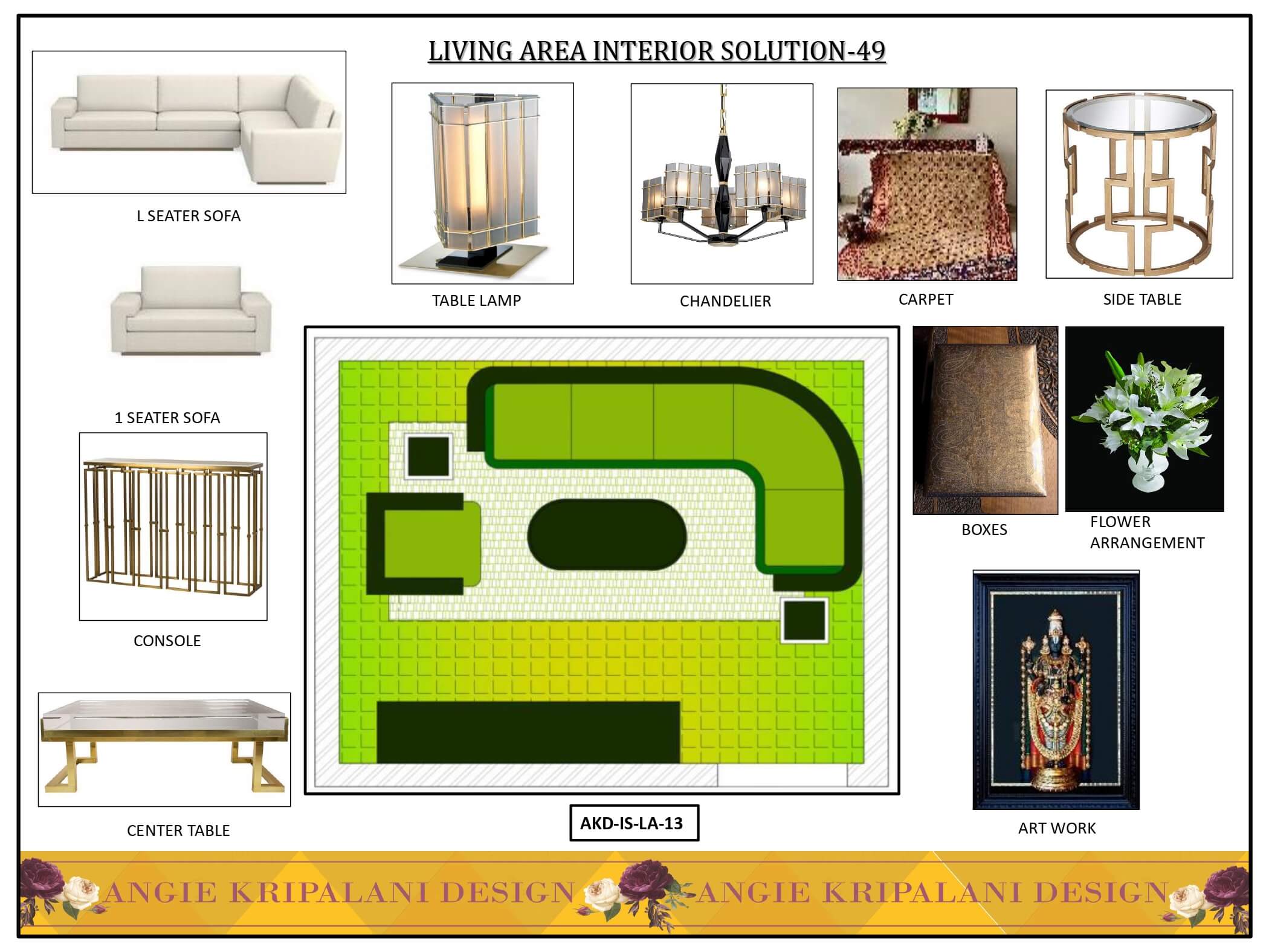 Luxury Living Room Interior Solution