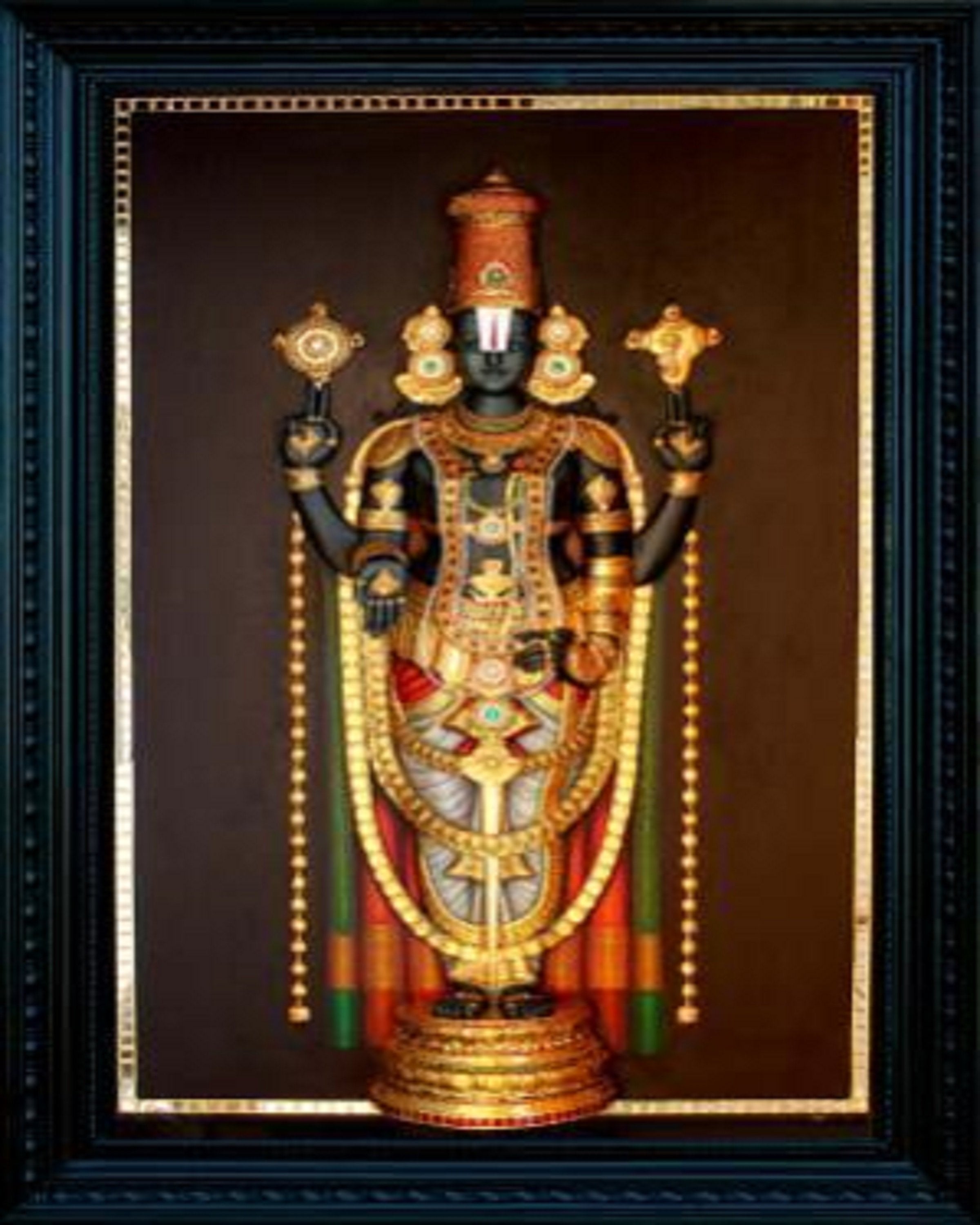 Balaji Pathmaker Buy balaji padmavathi tanjore painting Online | Angiehomes – ANGIE HOMES