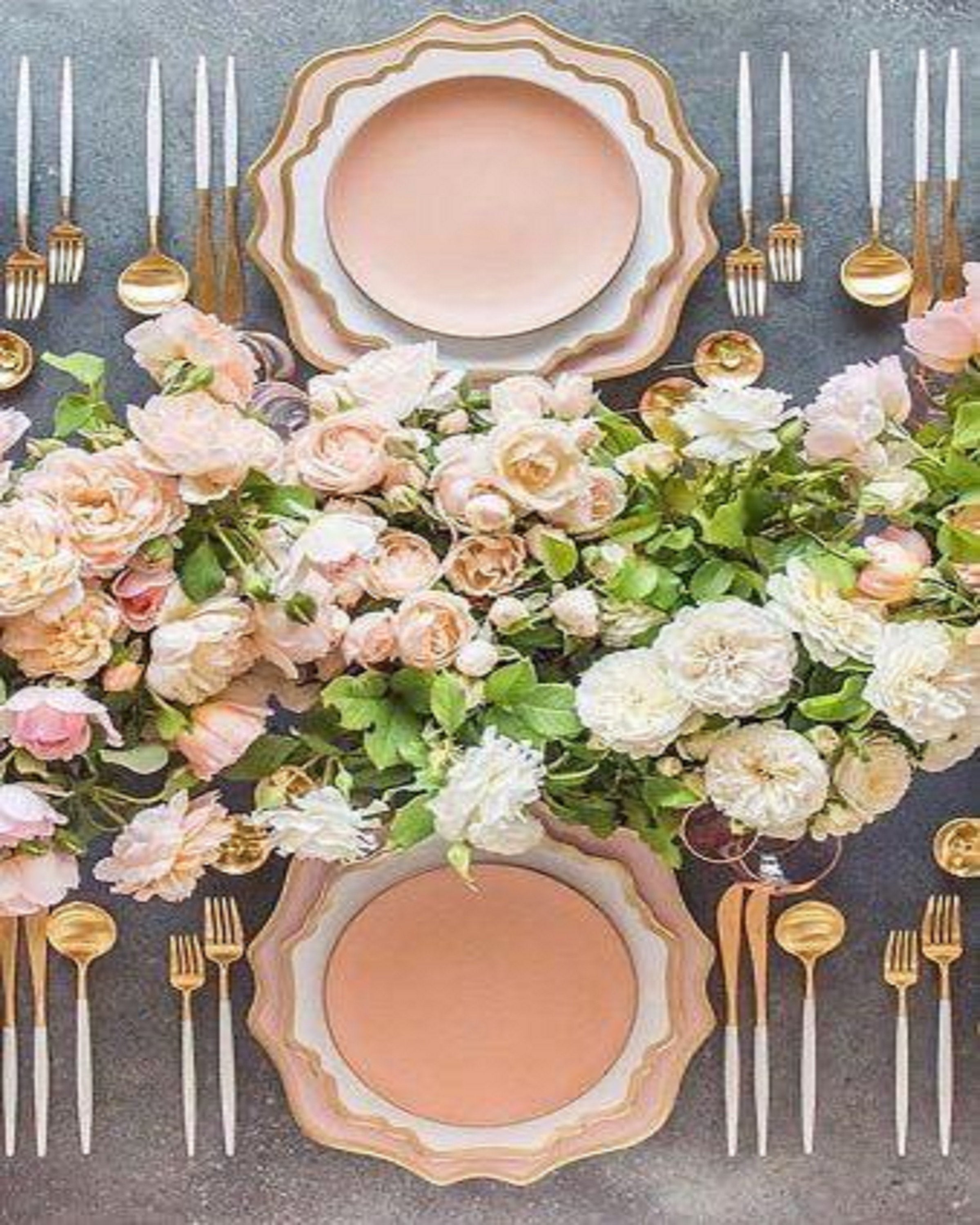 Luxury wedding table arrangement