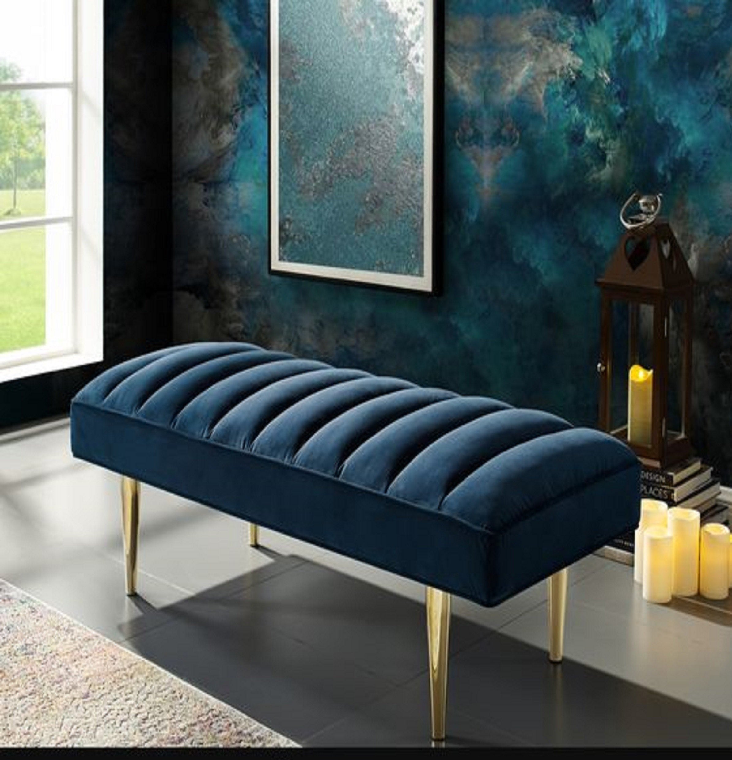 Luxury Blue bench