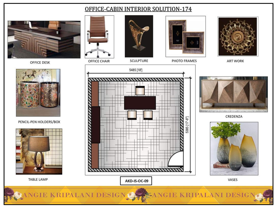 Luxury Office Cabin Interior Solution