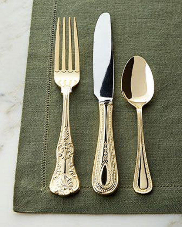 Luxury Gold Finish Cutlery Set