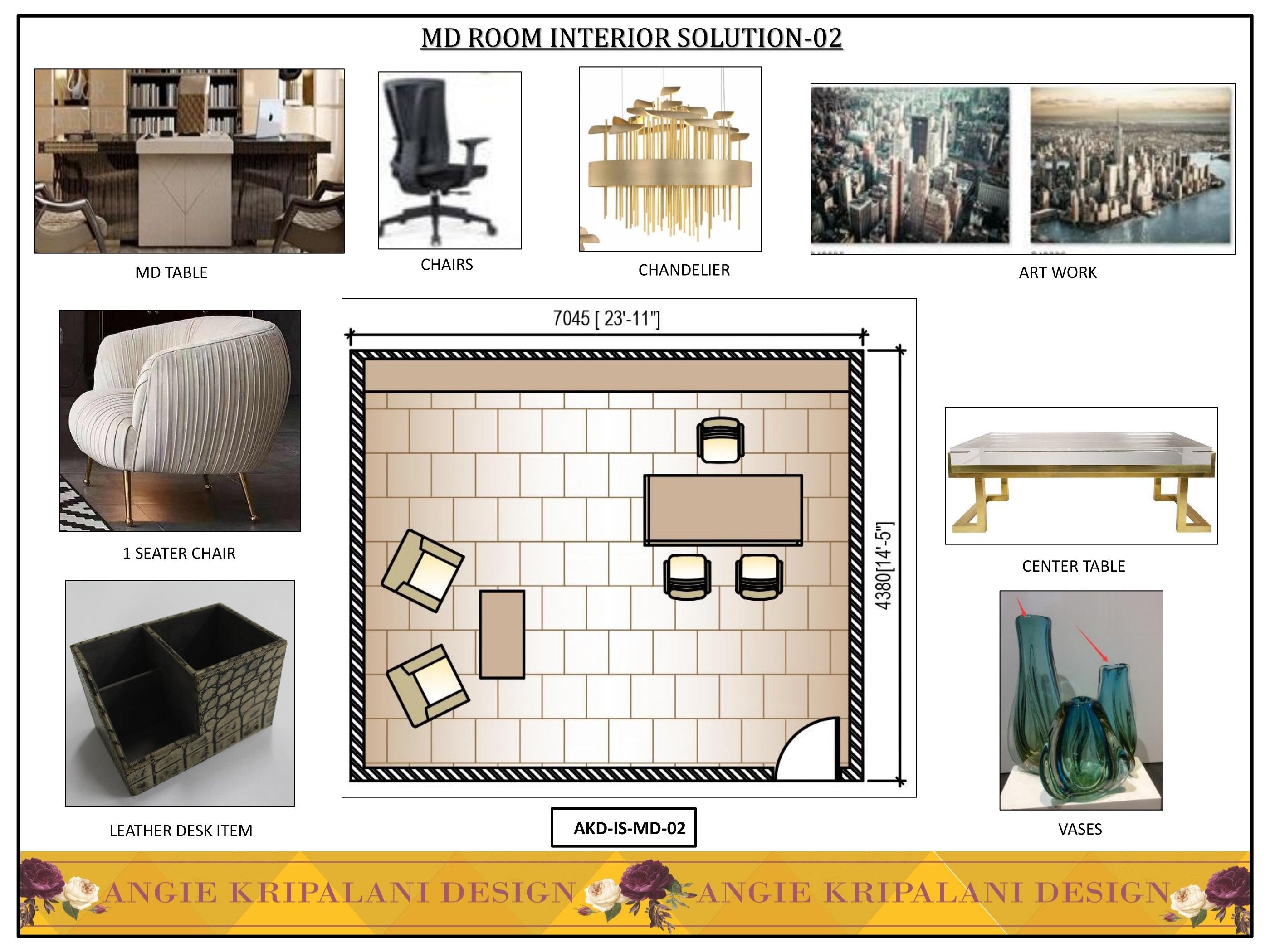 MD Room Interior Solution - Office Interior Design By Angie Kripalani ...