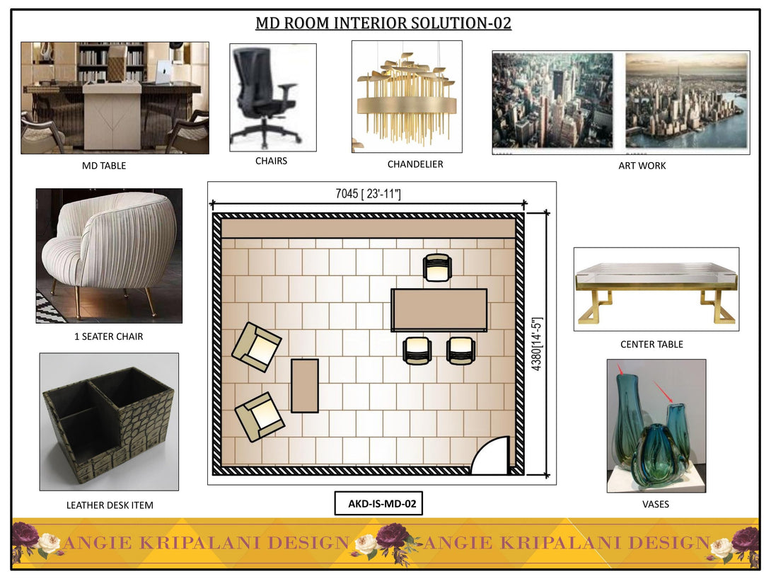 MD Room Interior Solution - Office Interior Design By Angie Kripalani ...