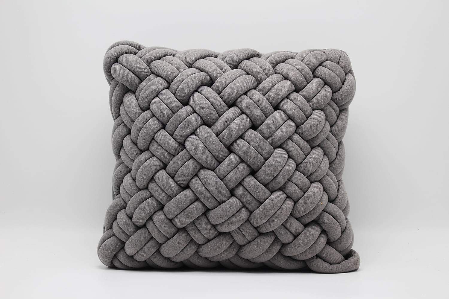 Meiryo Best Grey Knit Weave Cushions