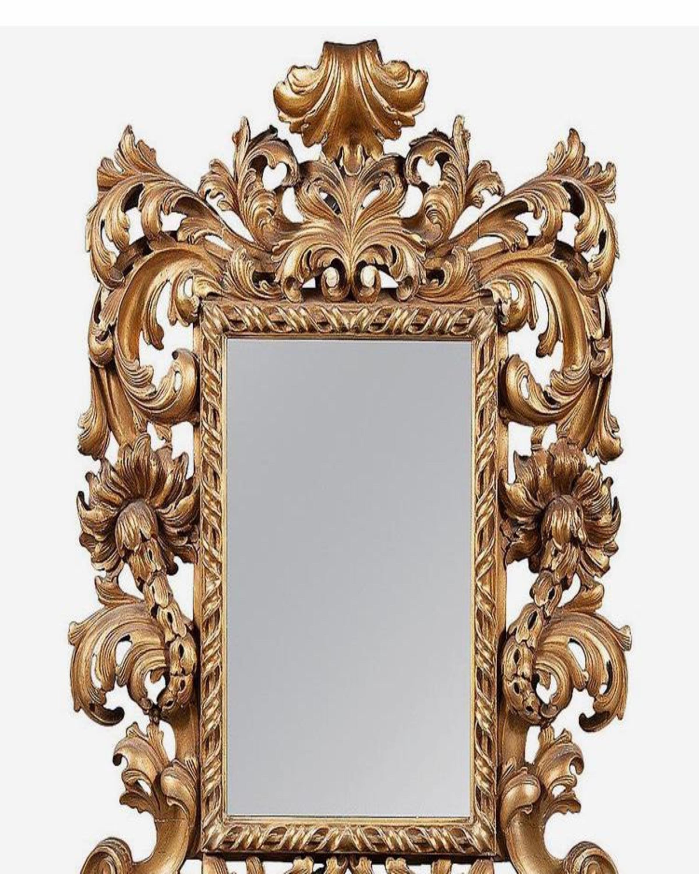 Luxury classic gold leaf mirror
