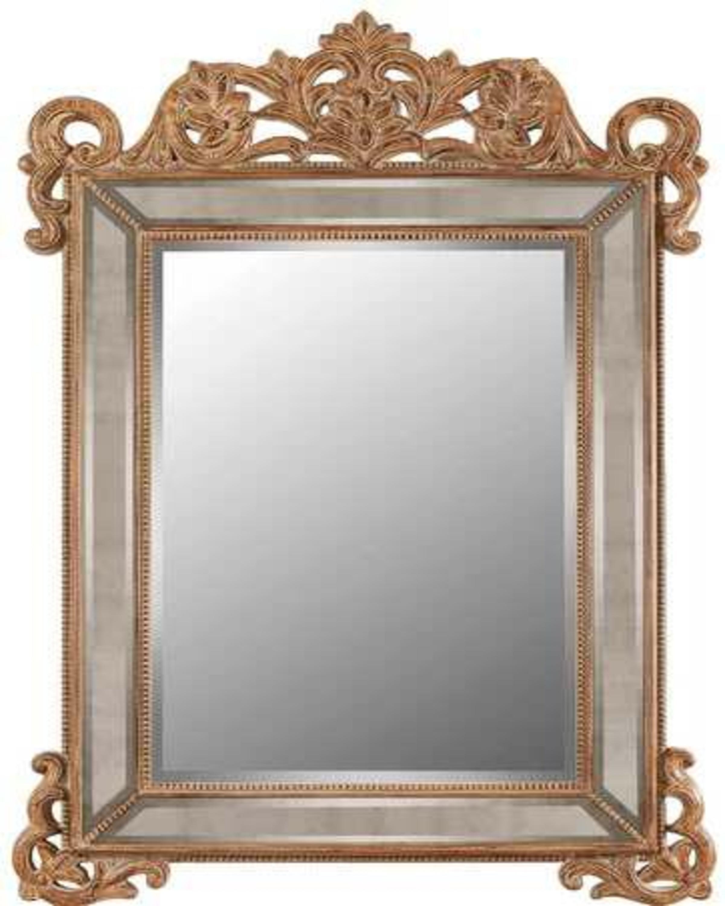 Luxury Classic Gold Leaf Mirror