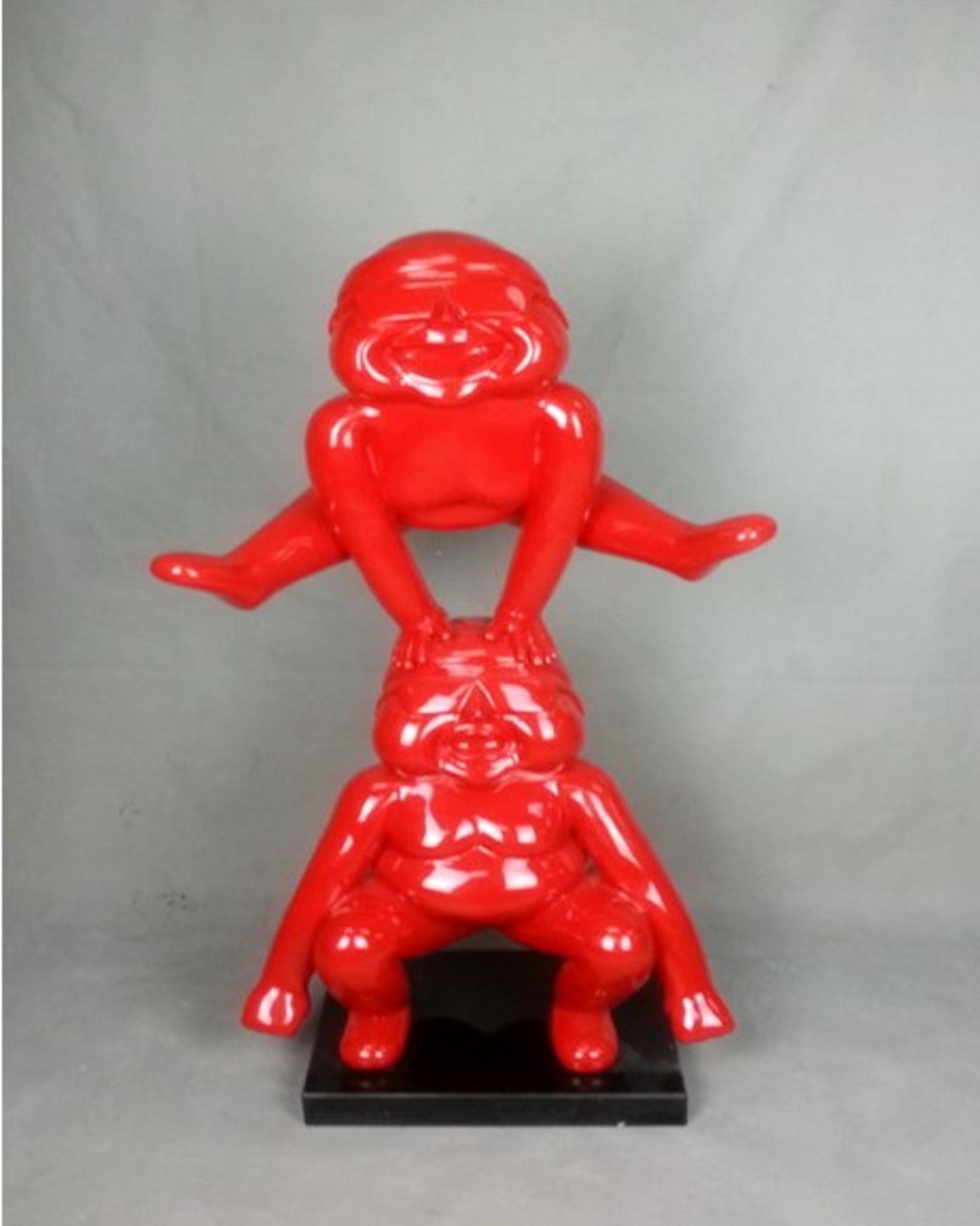 Luxury modern red sculpture