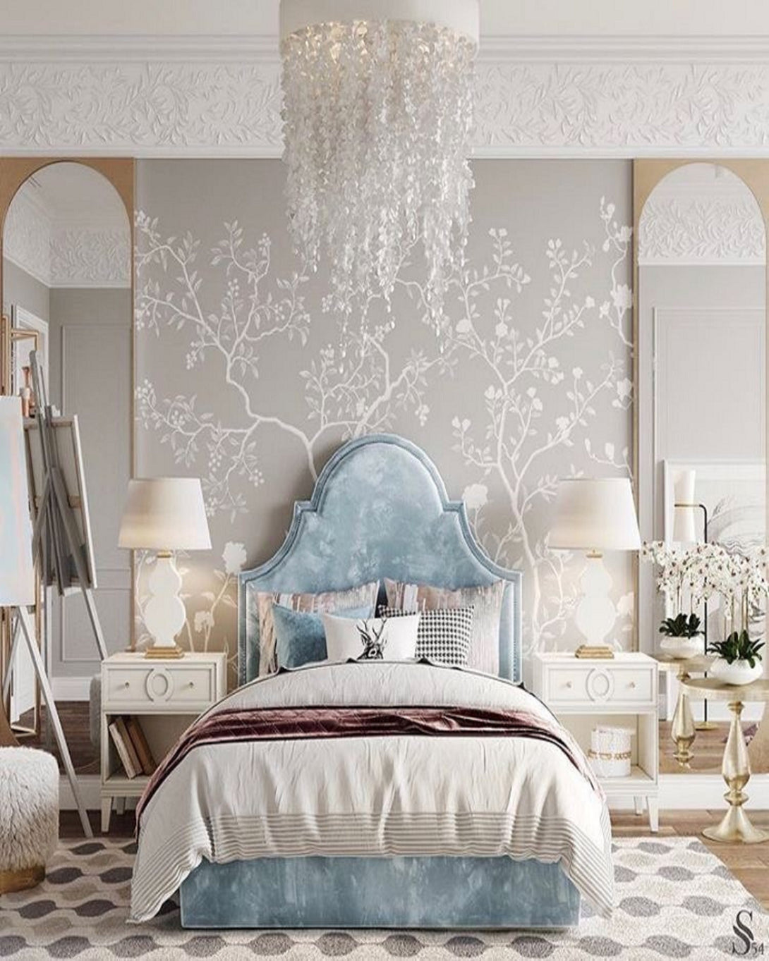 Luxury Kids Double Bed With Head Board