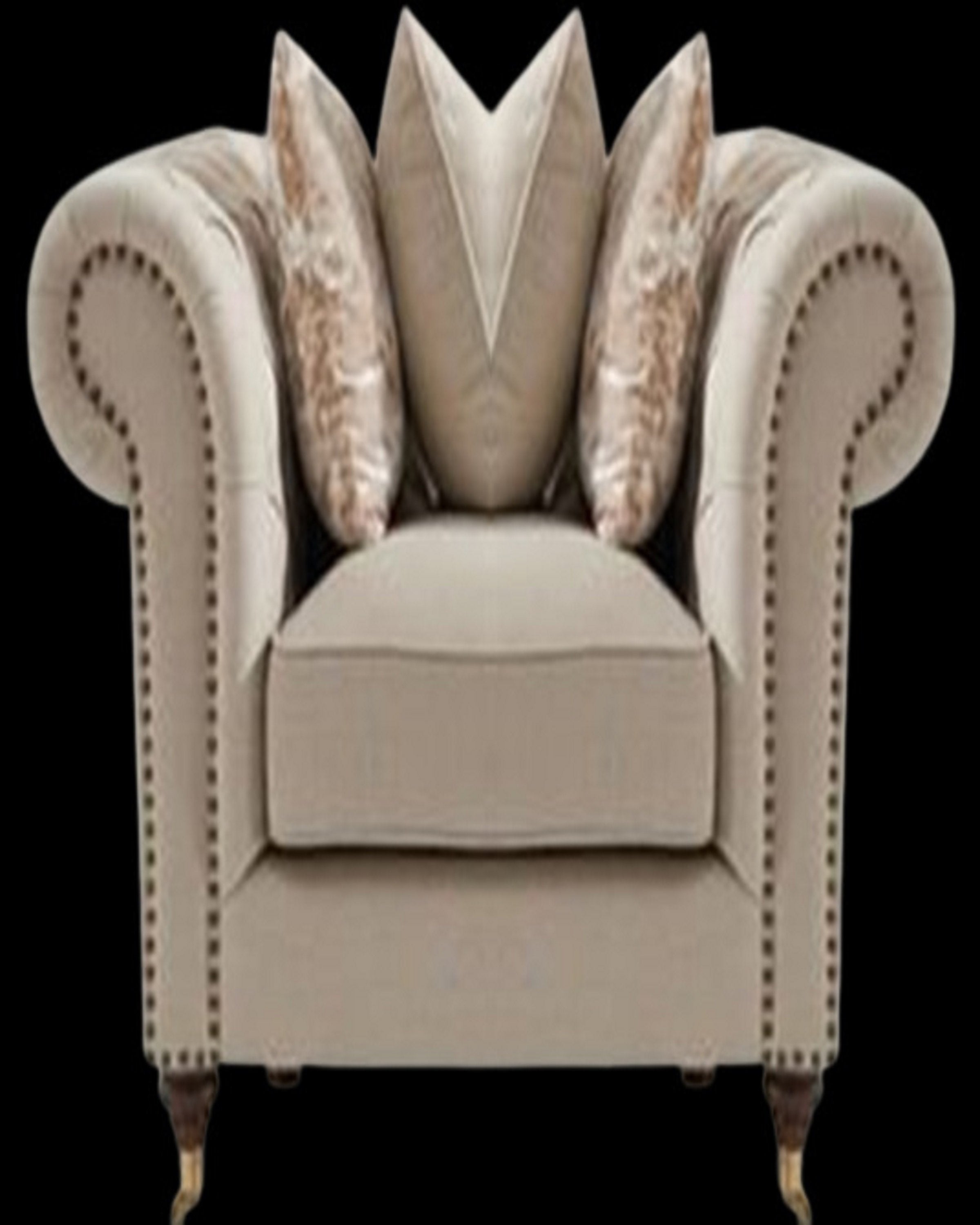 Mahtab Cream Sofa Chair