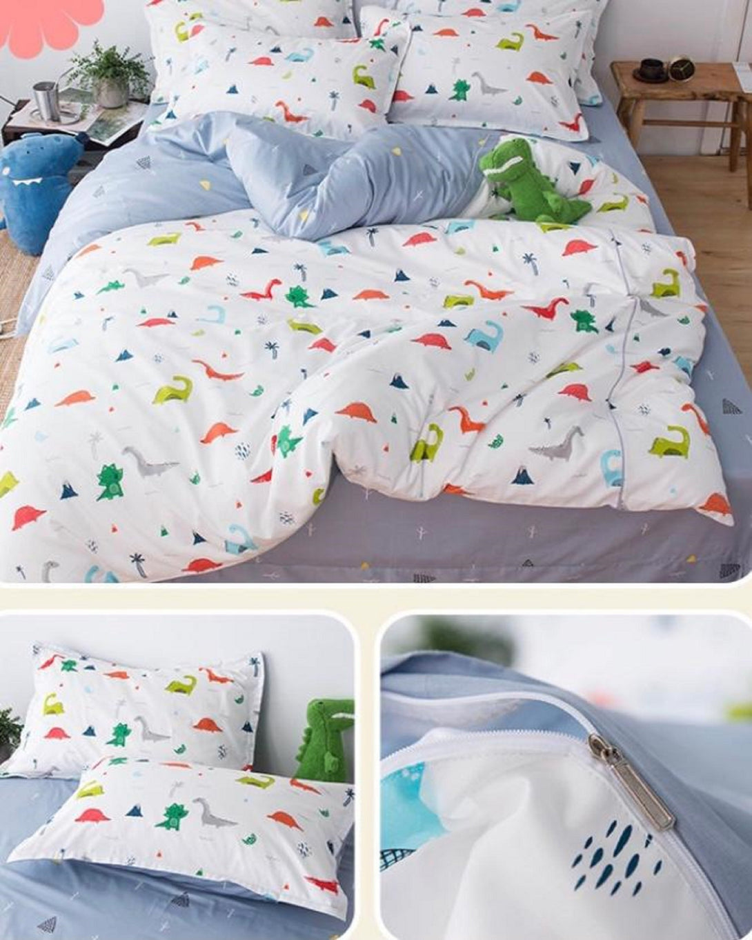 Luxury White Bed Set