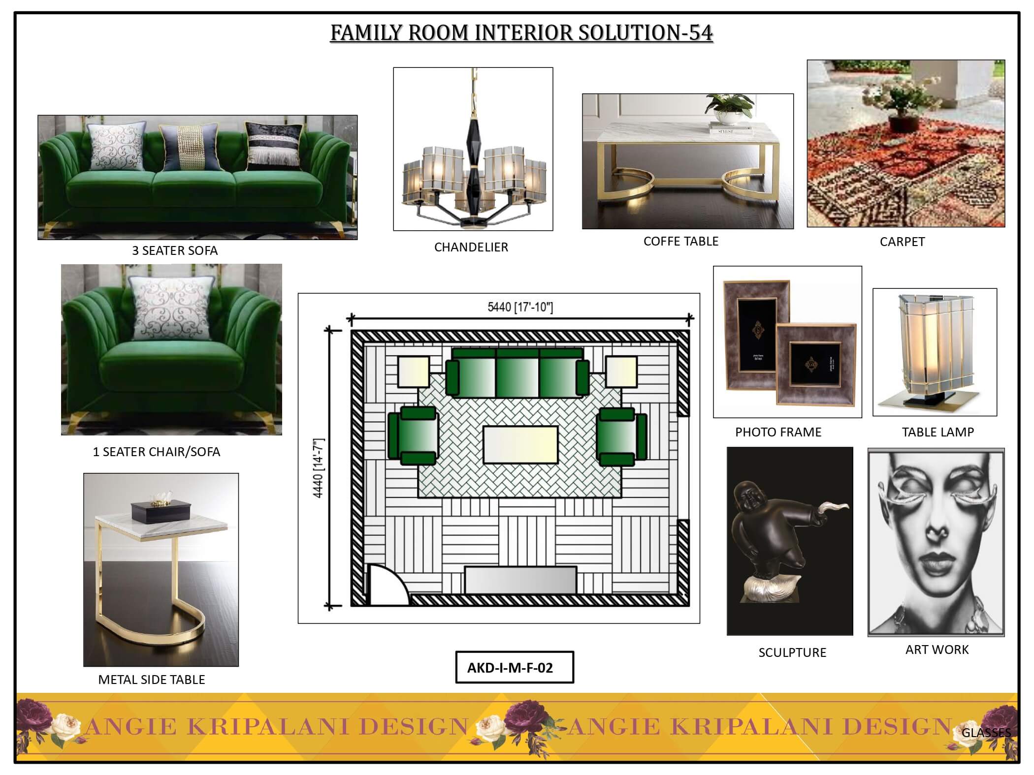 Modern Family Hall Room Interior Solutions - Angie Kripalani Design ...